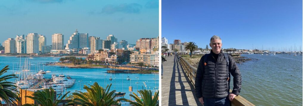 Roteiro de 5 Dias no Uruguai: Vista da Marina de Punta del Este e caminhada pela passarela de madeira à beira-mar